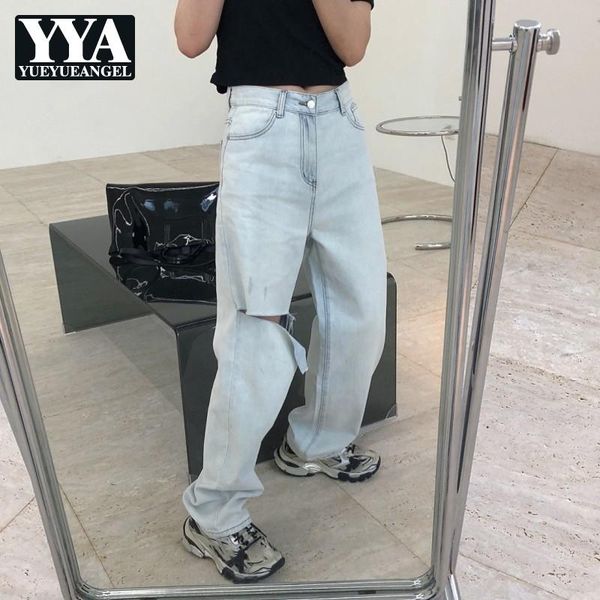 women's jeans womens 2021 autumn hole office lady elegant fashion high street casual waist straight loose wide leg pants, Blue
women's jeans womens 2021 autumn hole office lady elegant fashion high street casual waist straight loose wide leg pants, Blue