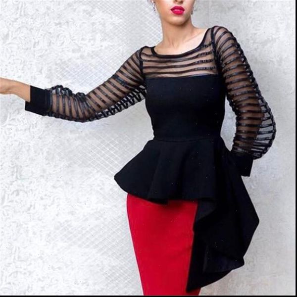women blouse patchwork shirt see through thin tulle long sleeve peplum slim summer fashion elegant lady bluas drop shipping, White
women blouse patchwork shirt see through thin tulle long sleeve peplum slim summer fashion elegant lady bluas drop shipping, White