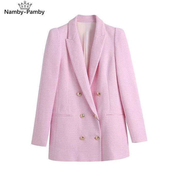 women's suits & blazers blazer 2021 spring lady tweed coat double breasted small fragrant wind women lapel loose midi jacket long sleev, White;black
women's suits & blazers blazer 2021 spring lady tweed coat double breasted small fragrant wind women lapel loose midi jacket long sleev, White;black