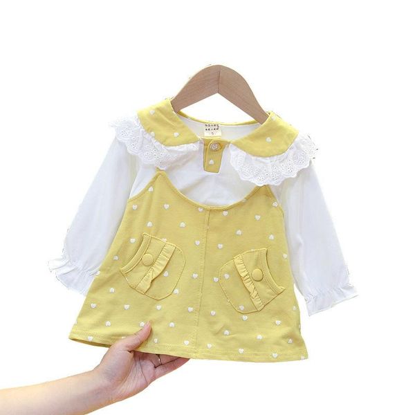 girl's dresses 2021 spring fashion children dress costomes long sleeve kids korean style dot vestidos design casual for girls, Red;yellow
girl's dresses 2021 spring fashion children dress costomes long sleeve kids korean style dot vestidos design casual for girls, Red;yellow
