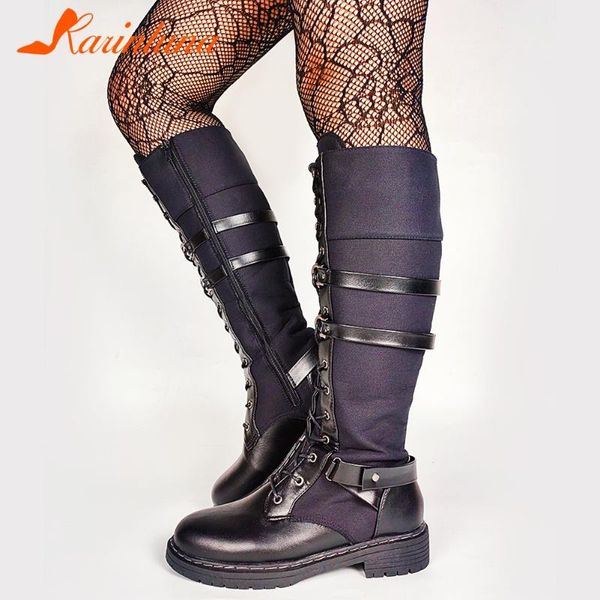 boots karin fashion female classic retro mature round toe chunky heels zip shoelace women mid calf shoes, Black
boots karin fashion female classic retro mature round toe chunky heels zip shoelace women mid calf shoes, Black