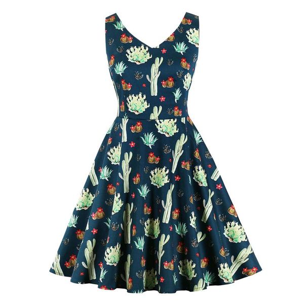 casual dresses cactus print vintage midi sleeveless robes 50s pinup a line v neck women summer cotton rocakbilly plus size, Black;gray
casual dresses cactus print vintage midi sleeveless robes 50s pinup a line v neck women summer cotton rocakbilly plus size, Black;gray
