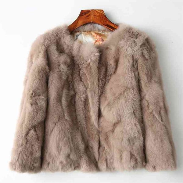 genuine full pelt fur jacket women's design rabbit coat natural wholeskin o-neck fashion slim thin 210910, Black
genuine full pelt fur jacket women's design rabbit coat natural wholeskin o-neck fashion slim thin 210910, Black