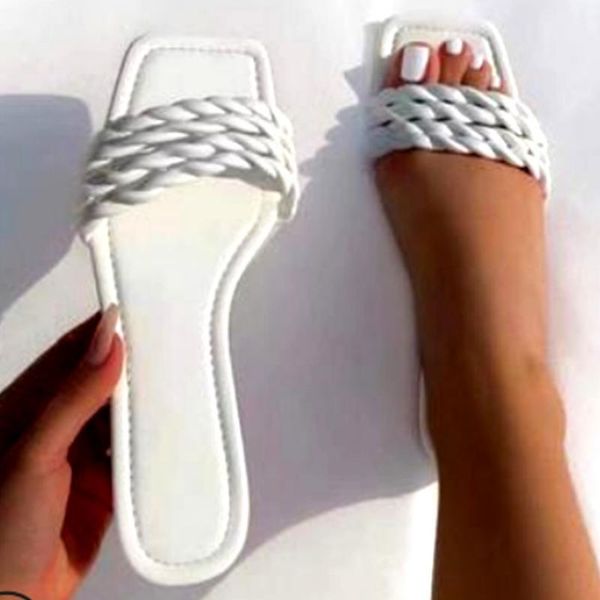 slippers women fashion weave open toe flat casual shoes for solid color breathable outdoor beach, Black
slippers women fashion weave open toe flat casual shoes for solid color breathable outdoor beach, Black