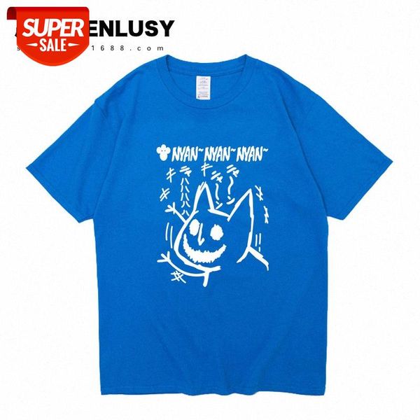 fashion flow spoof cat print men's short-sleeved cotton loose class clothes group #es7v, White;black
fashion flow spoof cat print men's short-sleeved cotton loose class clothes group #es7v, White;black