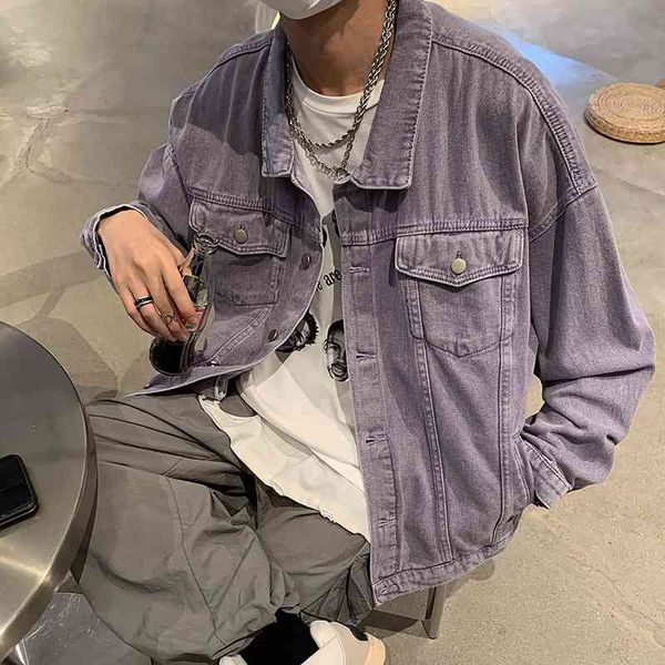 high street washed denim jacket men's autumn and winter ruffian handsome loose fashion brand ins youth, Black
high street washed denim jacket men's autumn and winter ruffian handsome loose fashion brand ins youth, Black
