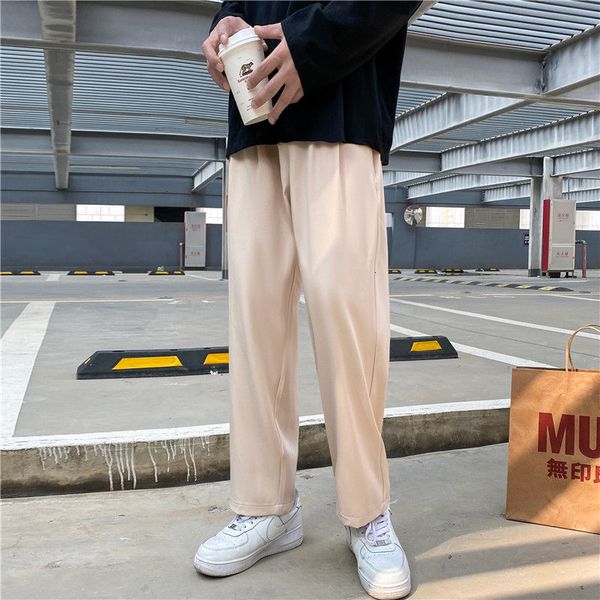 2021 new spring summer wide-leg men's fashion casual men korean loose straight-leg mens social suit pants s-2xl prxh, Black
2021 new spring summer wide-leg men's fashion casual men korean loose straight-leg mens social suit pants s-2xl prxh, Black