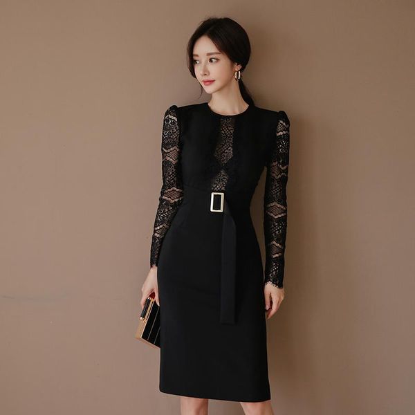 casual dresses autumn spring dress women female high elegant office lady business knee-length, Black;gray
casual dresses autumn spring dress women female high elegant office lady business knee-length, Black;gray
