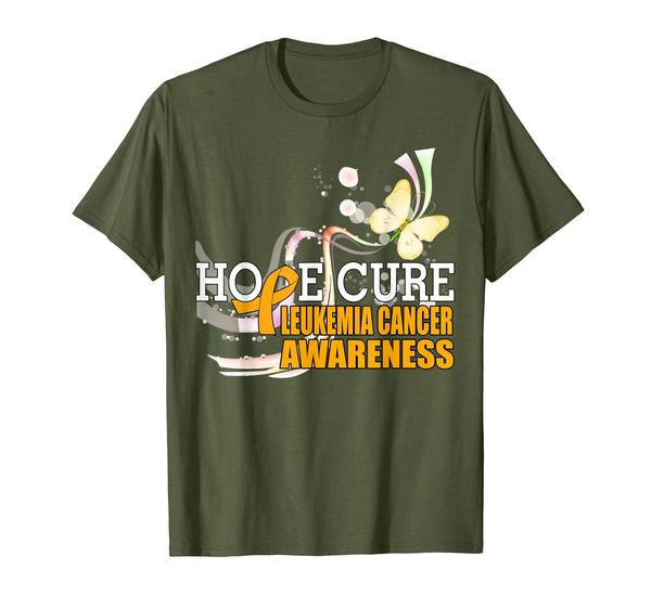 Hope Cure Leukemia Cancer Awareness Orange Ribbon T-Shirt, Mainly pictures
Hope Cure Leukemia Cancer Awareness Orange Ribbon T-Shirt, Mainly pictures