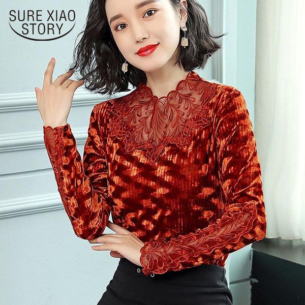 women's blouses & shirts 2021 women fashion long sleeves winter and autumn lace blouse patchwork blusas 1569 50, White
women's blouses & shirts 2021 women fashion long sleeves winter and autumn lace blouse patchwork blusas 1569 50, White