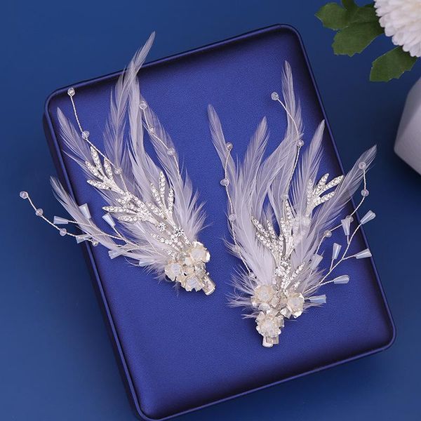 hair clips & barrettes bride wedding dress handmade feather clip pearl hairpin headdress style sweet and romantic, Golden;silver
hair clips & barrettes bride wedding dress handmade feather clip pearl hairpin headdress style sweet and romantic, Golden;silver