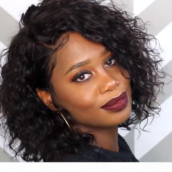 short bob lace front wigs human hair wavy curly brazilian human hair wigs for black women natural color baby hair (10 inch, Black;brown
short bob lace front wigs human hair wavy curly brazilian human hair wigs for black women natural color baby hair (10 inch, Black;brown