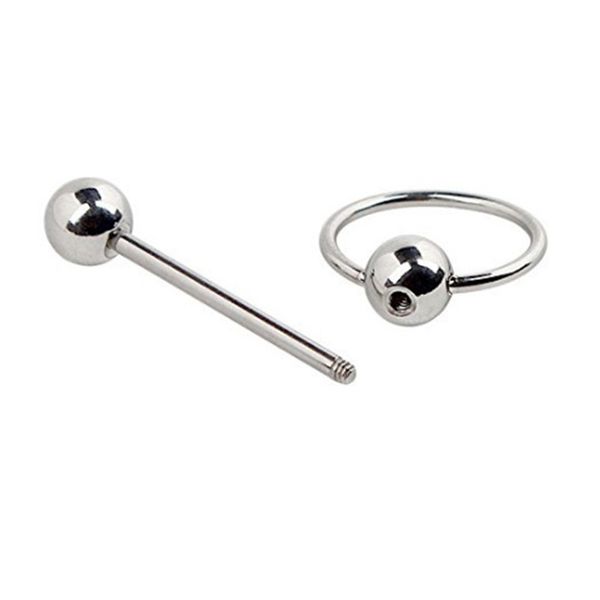 lot50pcs jewelry-surgical steel tongue ring bells 14g~16mm nipple shield bar body piercing jewelry, Silver
lot50pcs jewelry-surgical steel tongue ring bells 14g~16mm nipple shield bar body piercing jewelry, Silver