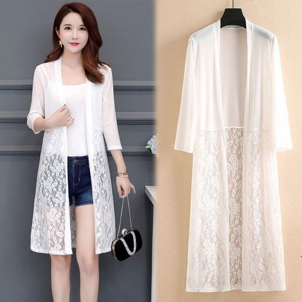 women's jackets jacket women summer loose air conditioning sunscreen shirt coat female solid patchwork casual thin long lace blouse y57, Black;brown
women's jackets jacket women summer loose air conditioning sunscreen shirt coat female solid patchwork casual thin long lace blouse y57, Black;brown