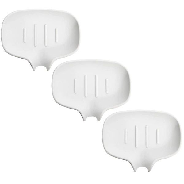 silicone soap dish and bathroom soap dish with drain port for kitchen/counter 3 pcs (white)
silicone soap dish and bathroom soap dish with drain port for kitchen/counter 3 pcs (white)