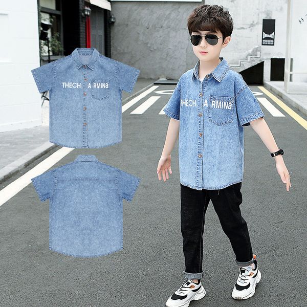 2021 new summer cotton boys denim short high school children clothes teen shirts 5 7 9 11 14 sm7t, White
2021 new summer cotton boys denim short high school children clothes teen shirts 5 7 9 11 14 sm7t, White