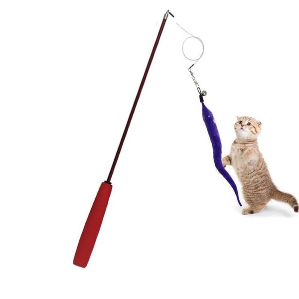 cat toys 1 pcs interactive elastic rod chick fish mascotas pets with bells funny fishing stick random color feather
cat toys 1 pcs interactive elastic rod chick fish mascotas pets with bells funny fishing stick random color feather