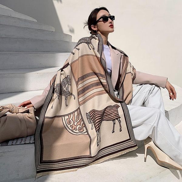scarves 202 fashion winter scarf women cashmere warm pashmina foulard lady luxury horse thick soft bufanda shawls wraps, Blue;gray
scarves 202 fashion winter scarf women cashmere warm pashmina foulard lady luxury horse thick soft bufanda shawls wraps, Blue;gray