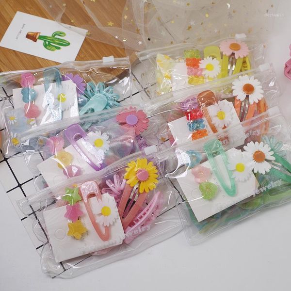 hair accessories 6 pcs korea children simple cute colorful flower rubber band hairpins fashion sweet girl princess bb clip set1, Slivery;white
hair accessories 6 pcs korea children simple cute colorful flower rubber band hairpins fashion sweet girl princess bb clip set1, Slivery;white
