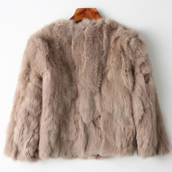 women's fur & faux women luxury real coat 2022 winter long sleeve o neck natural short jacket office ladies elegant outerwear, Black
women's fur & faux women luxury real coat 2022 winter long sleeve o neck natural short jacket office ladies elegant outerwear, Black