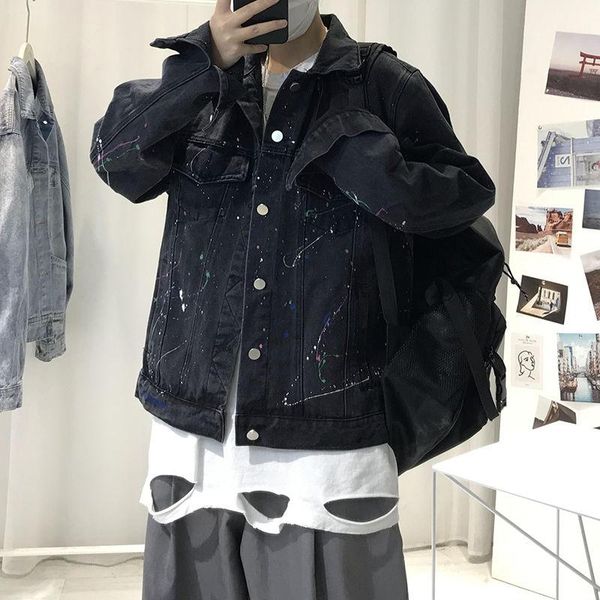 autumn korean graffiti denim jacket men's fashion retro casual denim jacket men streetwear loose hip-hop bomber men s-xl, Black;brown
autumn korean graffiti denim jacket men's fashion retro casual denim jacket men streetwear loose hip-hop bomber men s-xl, Black;brown