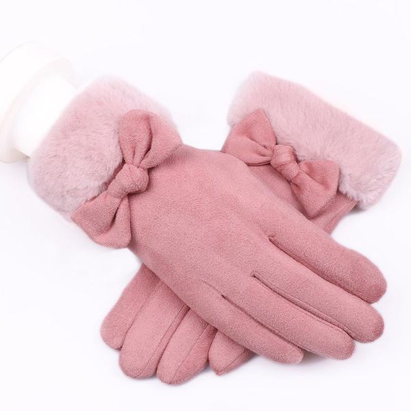 five fingers gloves 2021 fashion suede warm autumn and winter thick fleece for women touch screen cycling non-slip cute bow, Blue;gray
five fingers gloves 2021 fashion suede warm autumn and winter thick fleece for women touch screen cycling non-slip cute bow, Blue;gray