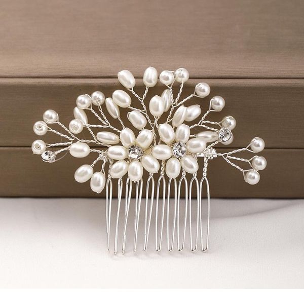 new wedding flower hair accessories silver color pearl hair comb tiara rhinestone bride headdress handmade bridal hair qylsev
new wedding flower hair accessories silver color pearl hair comb tiara rhinestone bride headdress handmade bridal hair qylsev