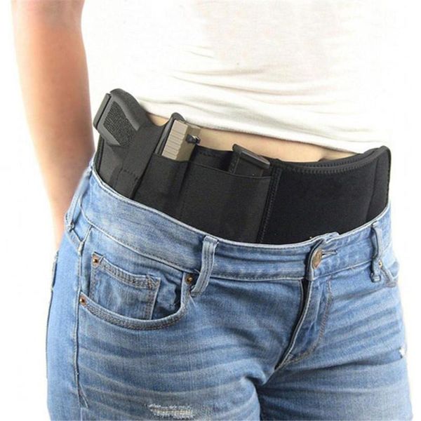 waist support tactical concealed carry belly belt holster & 2 magzine pouche for military outdoor gear, Black;gray
waist support tactical concealed carry belly belt holster & 2 magzine pouche for military outdoor gear, Black;gray