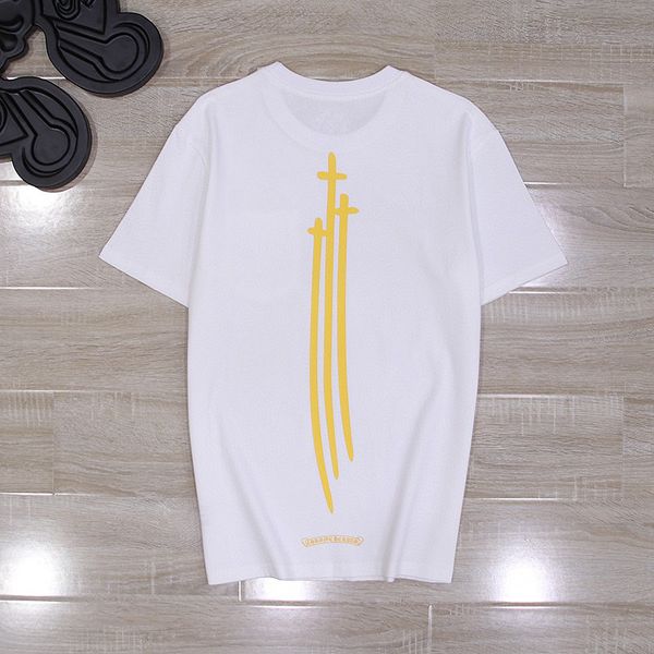 2021 summer ch croche brand new cross cat claw print men's and women's round neck short sleeve t-shirt, White;black
2021 summer ch croche brand new cross cat claw print men's and women's round neck short sleeve t-shirt, White;black