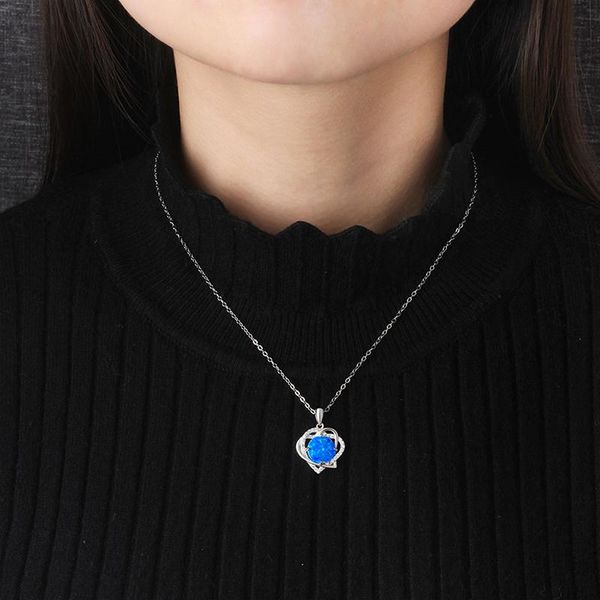 pendant necklaces love heart opal color jewelry charming mother's/valentine's day women charm party wedding, Silver
pendant necklaces love heart opal color jewelry charming mother's/valentine's day women charm party wedding, Silver