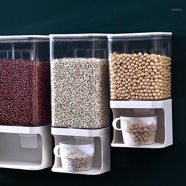 wall mounted press cereals dispenser grain storage box dry container organizer kitchen accessories tools/# bottles & jars
wall mounted press cereals dispenser grain storage box dry container organizer kitchen accessories tools/# bottles & jars