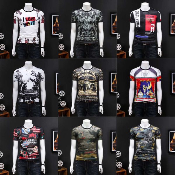 men's summer ice silk short sleeve t-shirt printing 2020 new thin t-shirt camouflage casual korean fashion menwinter, White;black
men's summer ice silk short sleeve t-shirt printing 2020 new thin t-shirt camouflage casual korean fashion menwinter, White;black