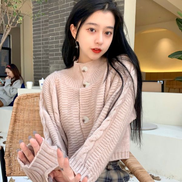 2021 new autumn and winter korean style small turtleneck thick knittd cardigans twist sweaters cardigan womens outwear(c9919) 14zv, White;black
2021 new autumn and winter korean style small turtleneck thick knittd cardigans twist sweaters cardigan womens outwear(c9919) 14zv, White;black