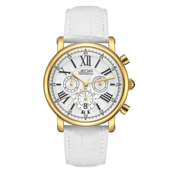 wristwatches brand woman's chronograph quartz watch with 24 hours and calendar display white leather strap wrist satches for ladies, Slivery;brown
wristwatches brand woman's chronograph quartz watch with 24 hours and calendar display white leather strap wrist satches for ladies, Slivery;brown