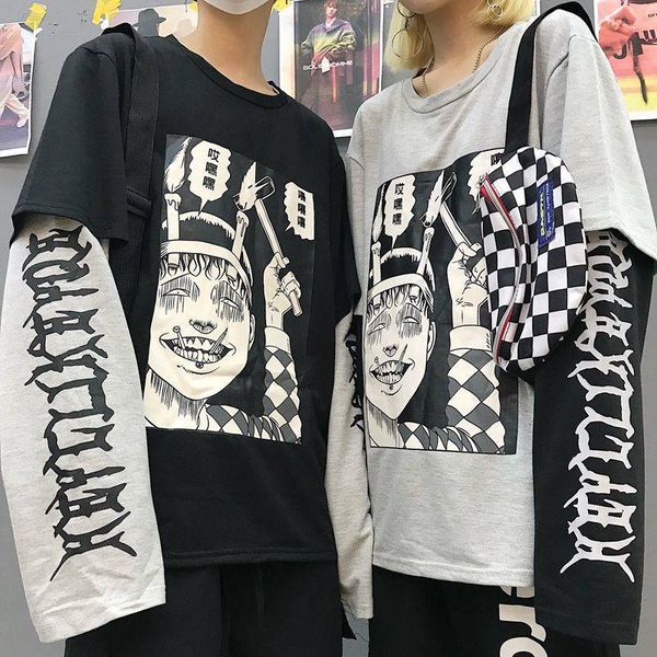 2021 new t-shirt dos outono nova marca carta hip-hop emenda tee falso duas peas manga longa streetwear homens hip hop camisa de t 99a5, White;black
2021 new t-shirt dos outono nova marca carta hip-hop emenda tee falso duas peas manga longa streetwear homens hip hop camisa de t 99a5, White;black