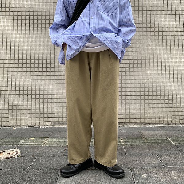 2021 new spring cotton wide-leg men's fashion retro casual men streetwear korean loose hip-hop straight pants mens trousers hwg6, Black
2021 new spring cotton wide-leg men's fashion retro casual men streetwear korean loose hip-hop straight pants mens trousers hwg6, Black