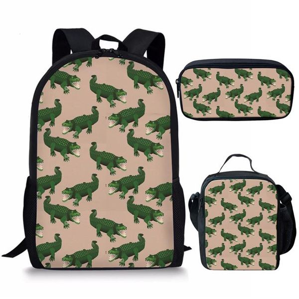 school bags cool kids crocodile print schoolbags 3pcs/set schoolbag for teenage boys stylish children bookbags mochila
school bags cool kids crocodile print schoolbags 3pcs/set schoolbag for teenage boys stylish children bookbags mochila