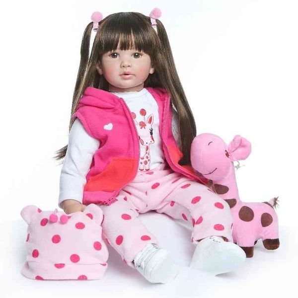 npk 60cm toddler princess girl with giraffe adorable lifelike baby bonecas bebe doll reborn menina
npk 60cm toddler princess girl with giraffe adorable lifelike baby bonecas bebe doll reborn menina