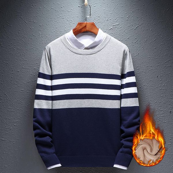 2021 new winter men's warm sweaters cotton male knitwear slim soft fleece pullover men brand casual velvet thickening sweater djuo, White;black
2021 new winter men's warm sweaters cotton male knitwear slim soft fleece pullover men brand casual velvet thickening sweater djuo, White;black
