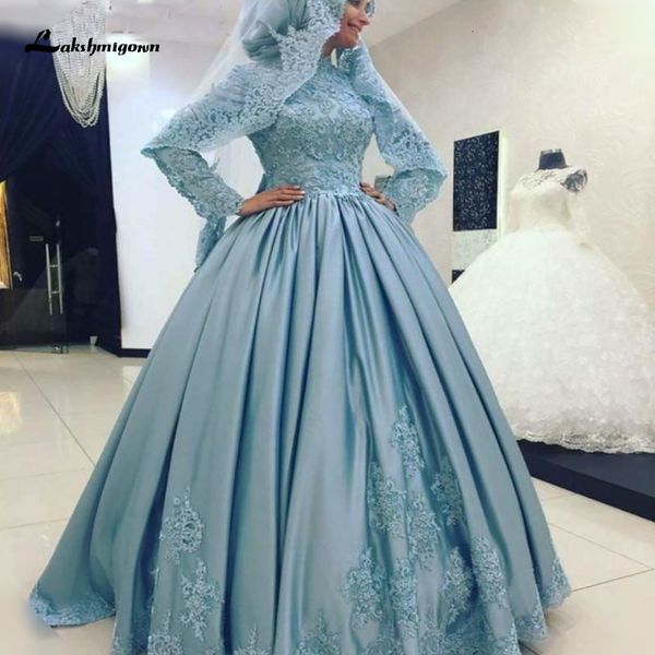 2021 new blue arabic high neck long sleeves ball gown muslim wedding dubai kaftan islamic satin bridal gowns lace appliques b5gx, White
2021 new blue arabic high neck long sleeves ball gown muslim wedding dubai kaftan islamic satin bridal gowns lace appliques b5gx, White