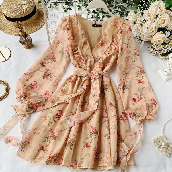 women's dress spring summer new cyber celebrity elegant ins puff sleeve ruffled v-neck bow lacing floral chiffon dress ml865 x0521, Black;gray
women's dress spring summer new cyber celebrity elegant ins puff sleeve ruffled v-neck bow lacing floral chiffon dress ml865 x0521, Black;gray