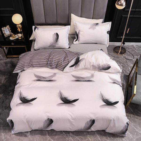 duvet cover sets size feather printed bed linens euro for home roupa de cama single/double size duvet cover bedding
duvet cover sets size feather printed bed linens euro for home roupa de cama single/double size duvet cover bedding
