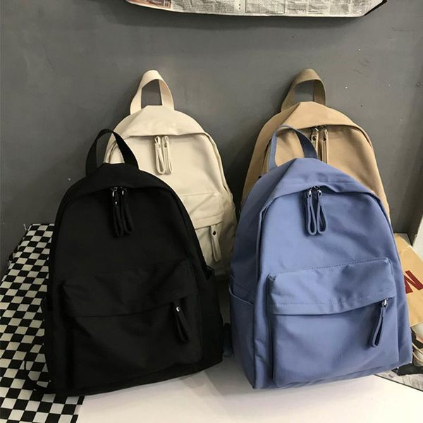 school bags fashion women's canvas backpack solid color teenager schoolbag roulette girl shoulder bag
school bags fashion women's canvas backpack solid color teenager schoolbag roulette girl shoulder bag