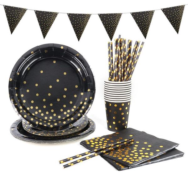 disposable dinnerware party supplies black gold tableware for kids happy birthday paper plate cup napkin tablecloths
disposable dinnerware party supplies black gold tableware for kids happy birthday paper plate cup napkin tablecloths
