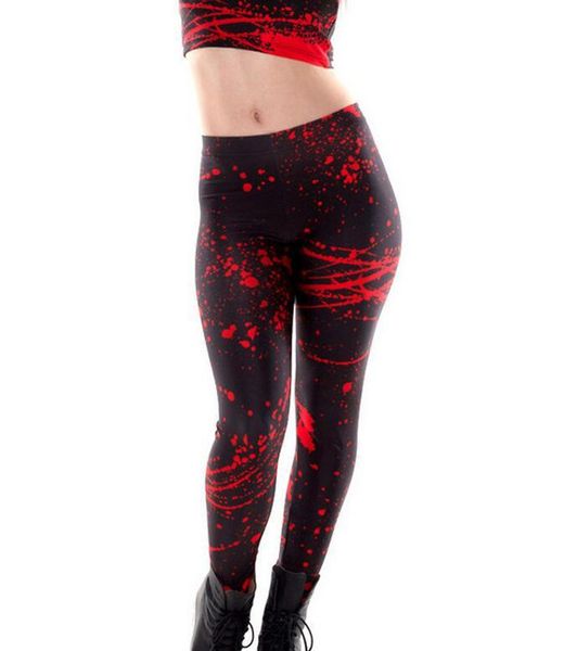 women's leggings fashion slim women printed red blood pants elasticity space milk silk girl pant, Black
women's leggings fashion slim women printed red blood pants elasticity space milk silk girl pant, Black