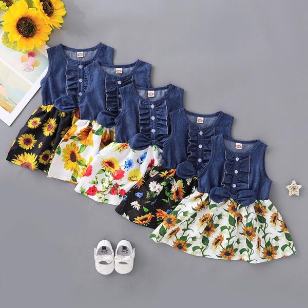 girl's dresses denim floral princess for girls 2021 spring sleeveless casual baby clothes fashion party girl kids fancy costumes, Red;yellow
girl's dresses denim floral princess for girls 2021 spring sleeveless casual baby clothes fashion party girl kids fancy costumes, Red;yellow