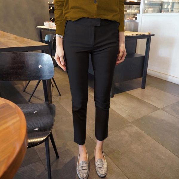 cropped pants women's 2021 summer casual slim korean leg professional suit, Black;white
cropped pants women's 2021 summer casual slim korean leg professional suit, Black;white