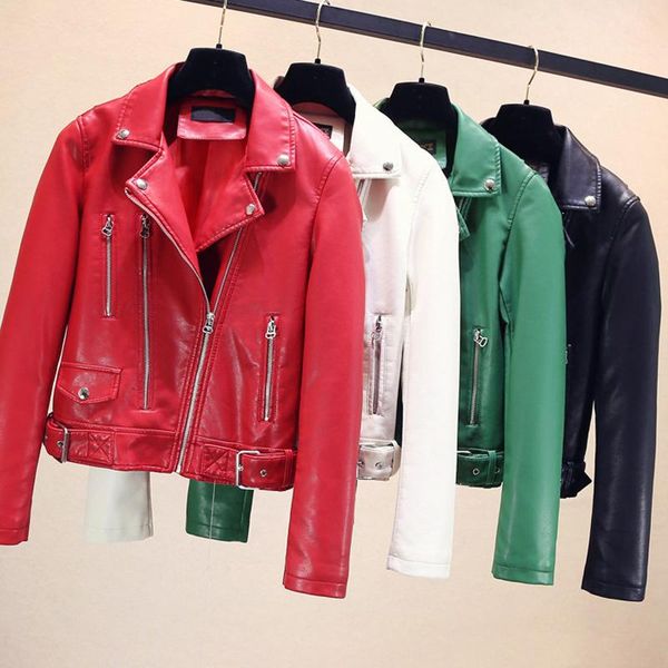 women's leather & faux summer and spring motorcycle jacket coat for womens korean style shorts pu jackets female streetwear 2021, Black
women's leather & faux summer and spring motorcycle jacket coat for womens korean style shorts pu jackets female streetwear 2021, Black