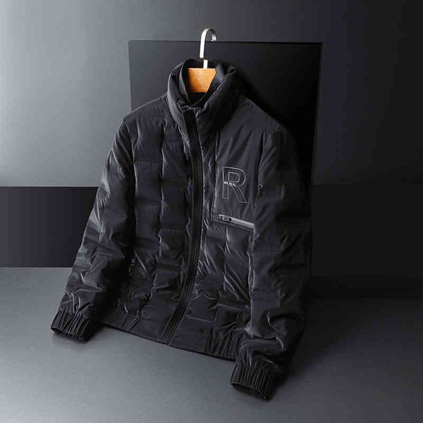 2021 new men's fashion winter white duck down jacket the trend of thickening short shiny casual youth stand-up coat male, Black
2021 new men's fashion winter white duck down jacket the trend of thickening short shiny casual youth stand-up coat male, Black