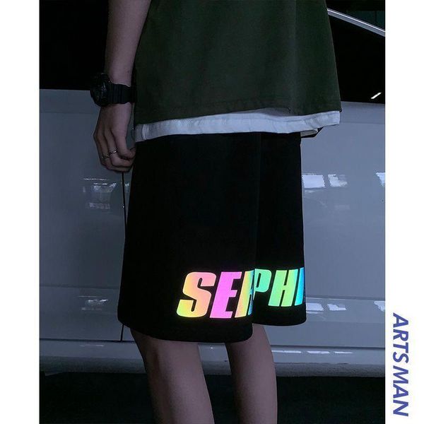 men's shorts cotton korean luminous letter printing sports casual summer harajuku style bf student loose trendy five-point short, White;black
men's shorts cotton korean luminous letter printing sports casual summer harajuku style bf student loose trendy five-point short, White;black